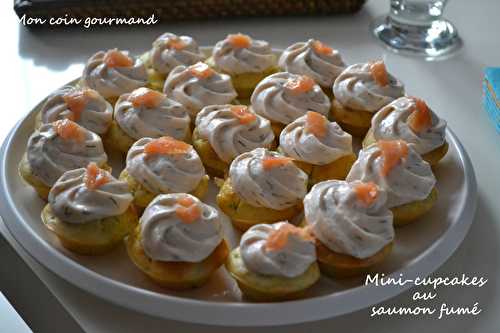 Mini-cupcakes au saumon fumé