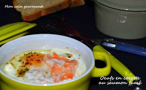 Oeufs en cocotte au saumon fumé