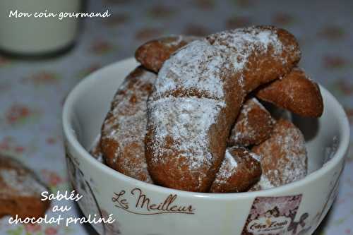 Sablés au chocolat praliné