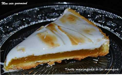 Tarte à la mangue meringuée