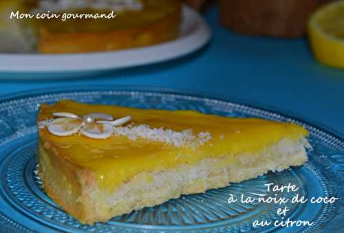 Tarte à la noix de coco et au citron