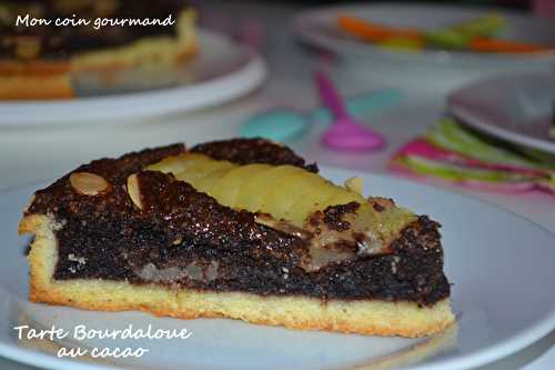 Tarte Bourdaloue au cacao