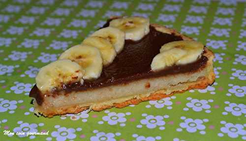 Tarte chocolat-banane façon cheesecake - Mon coin gourmand