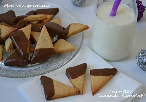 Triangles "amande-chocolat"