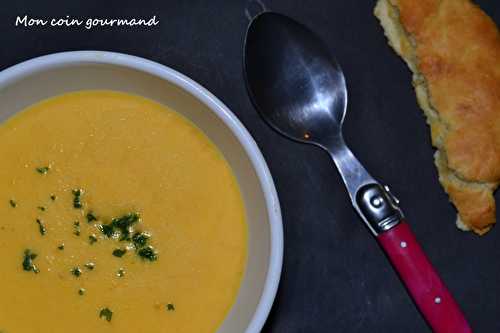 Velouté "Carotte-choux fleur" au curry et paprika