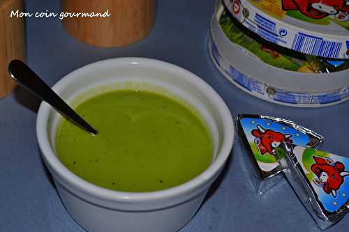 Velouté de petits pois à la vache qui rit