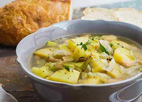 La soupe poireau pommes de terre