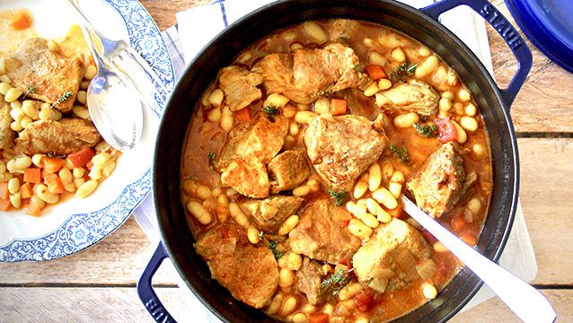 Navarin d'agneau aux haricots blancs