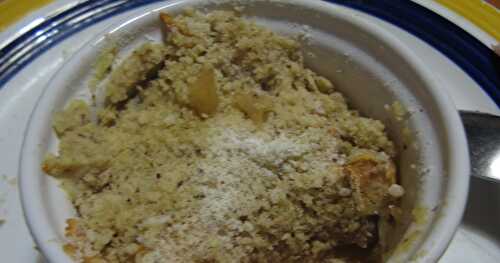 Crumble aux pommes et caramel