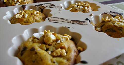 Muffins aux poires et pépites de chocolat