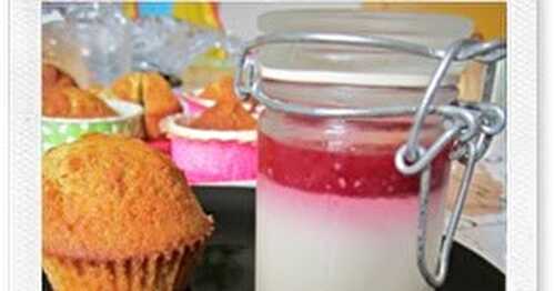 Panna Cotta vanille et coulis framboises