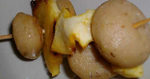 Sucettes de boudin blanc aux pommes