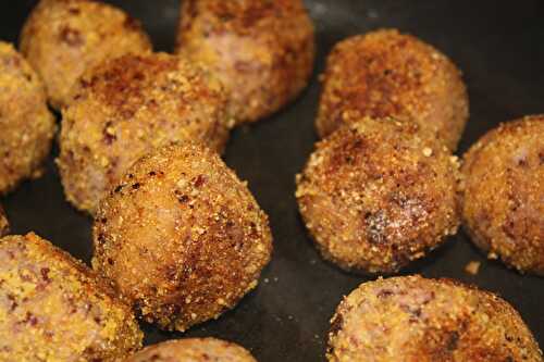 Boulettes de haricots rouges aux épices cajun