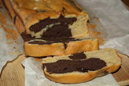 Cake marbré panais & chocolat