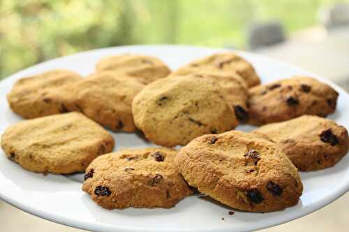 Chaï cookies aux carottes, coco et raisins pour se régaler sagement ;)