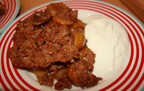 Crumble de mirabelles