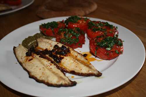 Filets de maquereau & tomates à la provençale