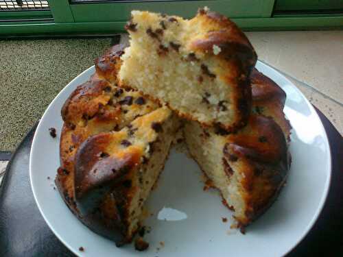 Gâteau « un air de citron » : mascarpone et pépites de chocolat