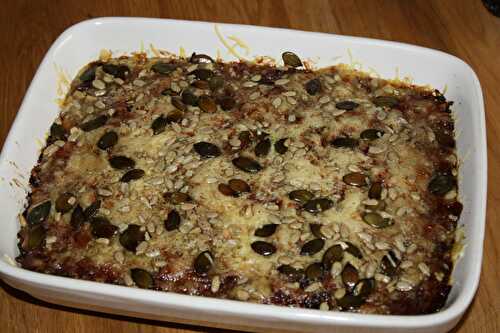 Gratin de carottes, béchamel végétale à la cacahuète