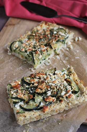 L’optimisation des restes donne parfois de folles idées : Tarte riz courgette feta