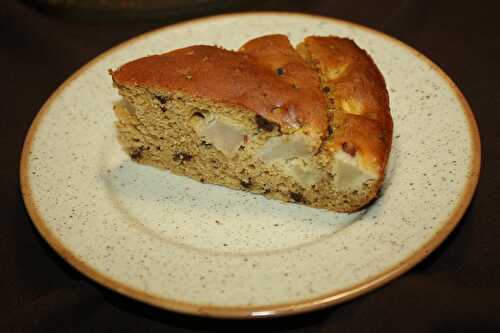 Le goûter de l'automne: gâteau poire, chocolat, tonka (sans gluten)