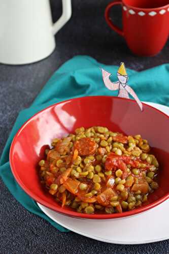 Le plat flexi-gourmand de l’hiver : mijoté de pois cassés au chorizo