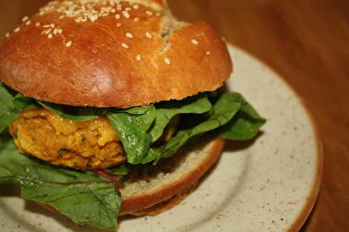 "Les blogueuses cuisinent vegan" alors moi aussi: burgers de lentilles corail et chutney de mangue by Géraldine