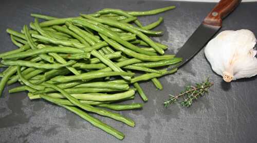 Les petits pots de Soan: Purée de haricots verts à l'ail et au thym