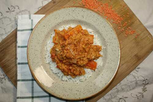 Maffé végétarien (1 préparation, 2 plats : une soupe pour le dîner et un repas pour la lunchbox)