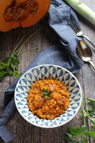 Orgeotto au chorizo pour planquer les légumes (les enfants les aiment mais ne le savent pas toujours...)