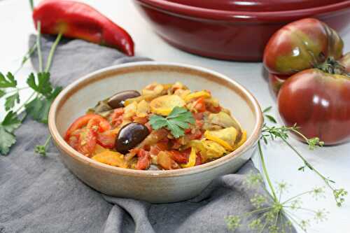 Parce que c'est encore la saison: tajine de légumes d'été aux olives et citron confit