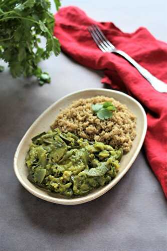 Parce que je reviens toujours au vert: courgettes fondantes et parfumées à l'indienne