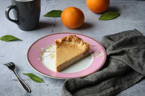 Pour le goûter, vous prendrez bien une part de tarte à l'orange soyeuse et parfumée?