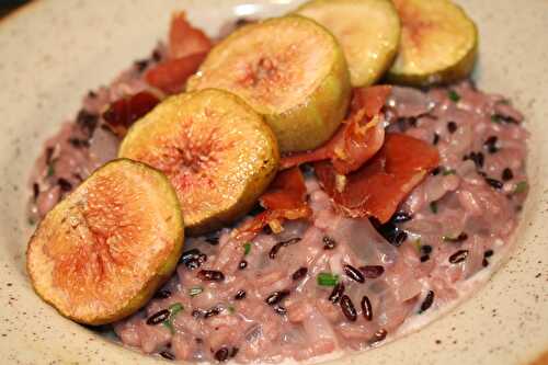 Risotto aux figues & au jambon cru