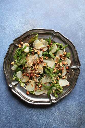 Salade aux topinambours du jardin ou comment faire avec ce qu'on a...