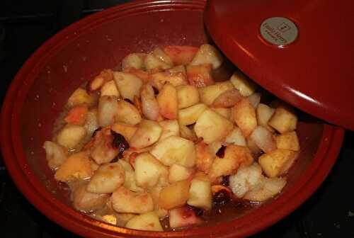 Tajine de fruits d’automne aux amandes et cranberries