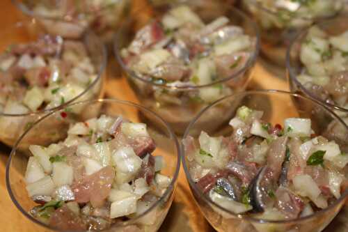 Tartare de sardine au fenouil et à l’orange