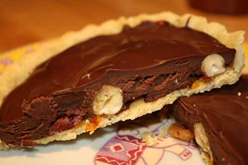 Tarte au chocolat façon mendiant