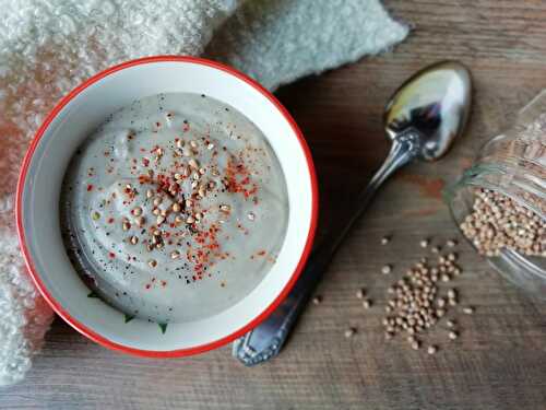 Velouté chou-fleur kasha, comme un petit air de Bretagne pour réchauffer vos soirées (vegan)