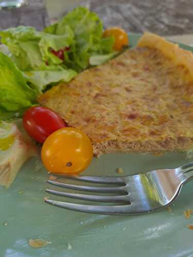 La tarte de monsieur au thon et parmesan.