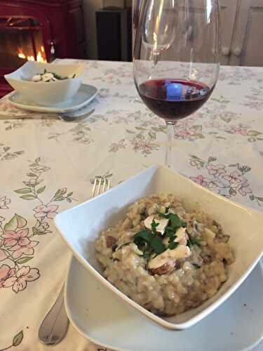 Mon risotto aux petits blonds.