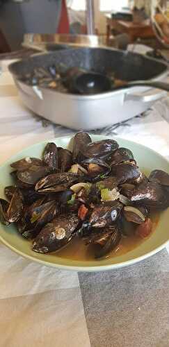 Moules de Normandie cuisinées façon Languedoc.