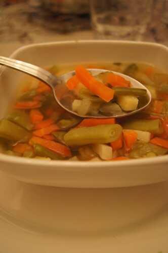 Petit bouillon aux légumes dit Gaston