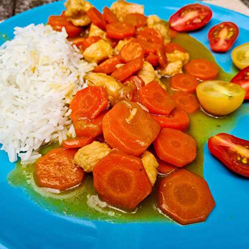 Sauté de dinde aux carottes et sa sauce soja sucrée