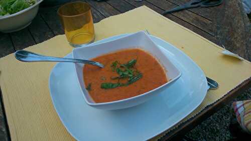 Soupe à la façon « Gaspacho froid » et sa déclinaison chaude, deux soupes sinon rien ! – Mon Petit Grain de Sable