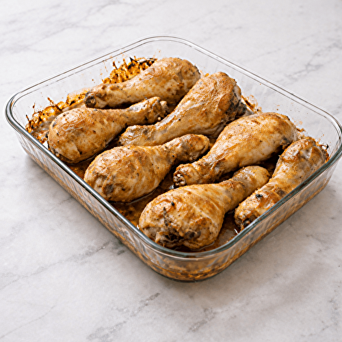 Pilons de poulet miel moutarde au four : marinade express
