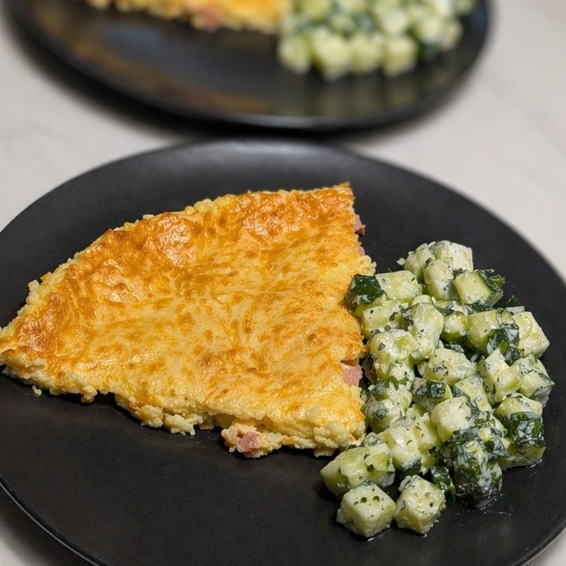 Quiche lorraine sans pâte rapide