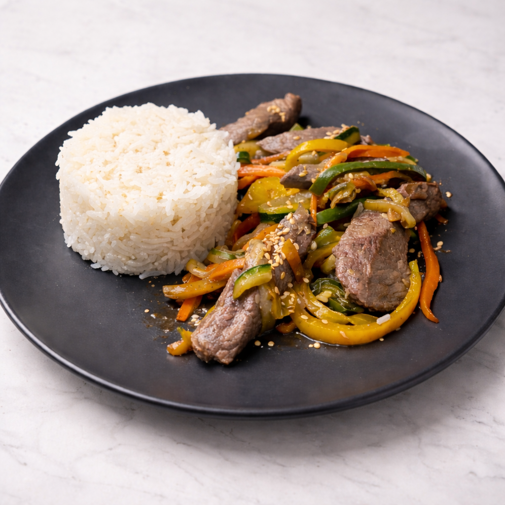 Recette rapide sauté de bœuf aux légumes