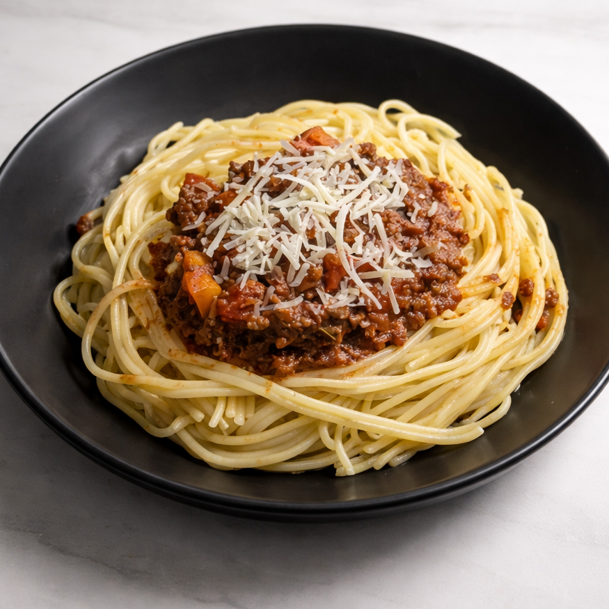 Recette spaghettis à la bolognaise rapide améliorée