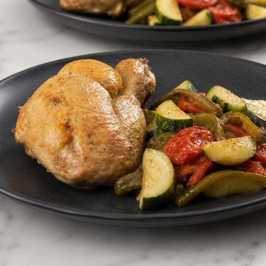 Poulet rôti au four aux légumes : la recette complète